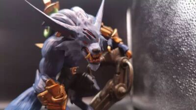 New LOL NO Official League of Legends Warwick Statue Figures Model ...