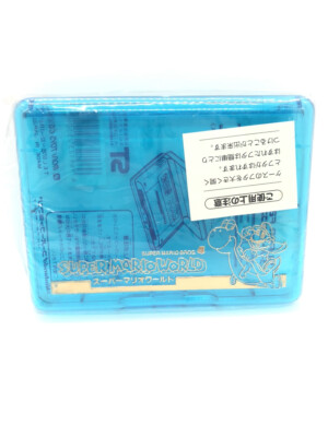 Nintendo Super Famicom Hard Case Cartridge Cassette Clear Blue VG
