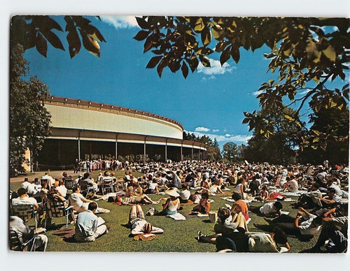 Postcard Music Shed, Tanglewood In The Berkshires, Lenox, Massachusetts