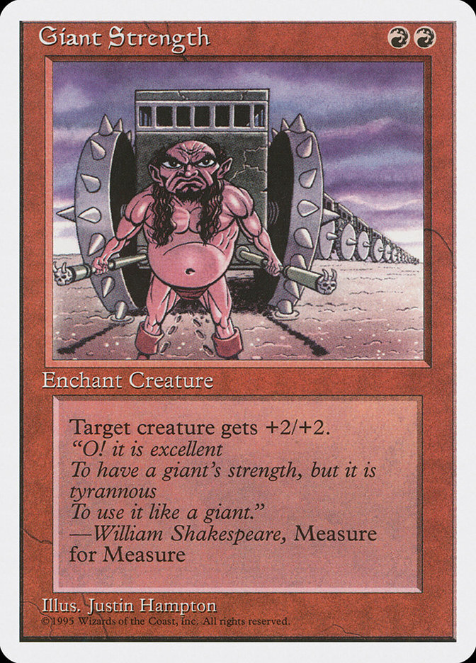 Giant Strength | MtG Magic Fourth Edition | English | Near Mint-Mint (NM-M)