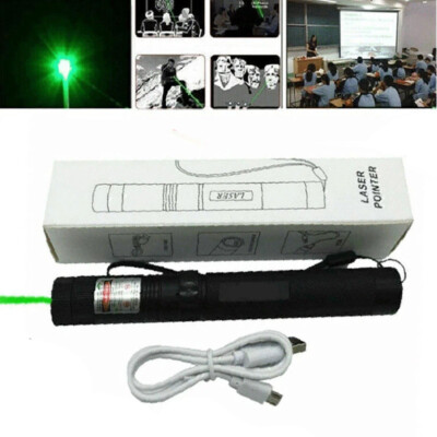 Starker grüner Laserpointer Outdoor-Lazer-Taschenlampe USB wiederaufladbar 5000M