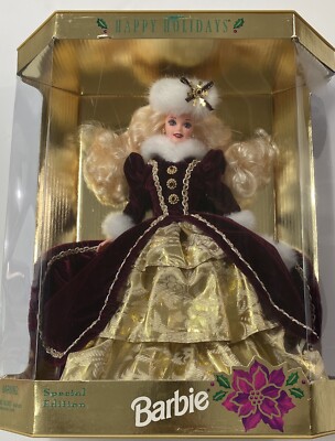 Happy Holidays Barbie Doll Special Edition, Ages 4+, 1996