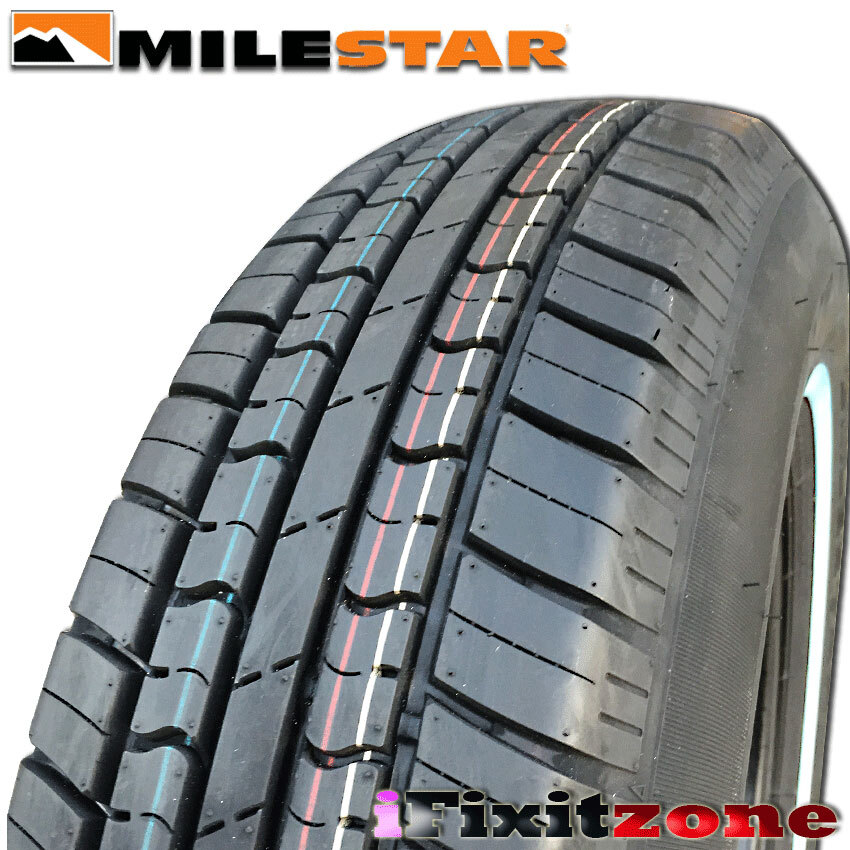 4 Milestar MS775 Touring P155/80R13 79S WW White Wall AllSeason M+S