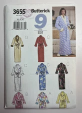 Butterick 3655 women's sewing pattern sizes XS-S-M