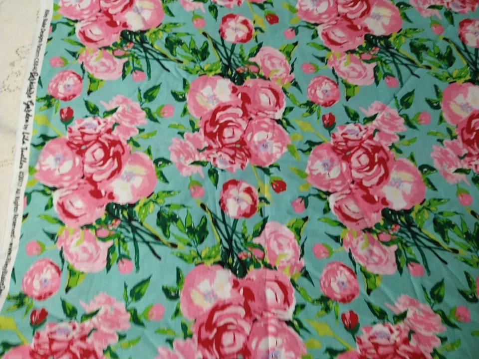 Difícil de Encontrar Riley Blake Berkshire Gardens Floral C6840 por Lila Tuller Tela de Algodón 14" Foto 3 de 4