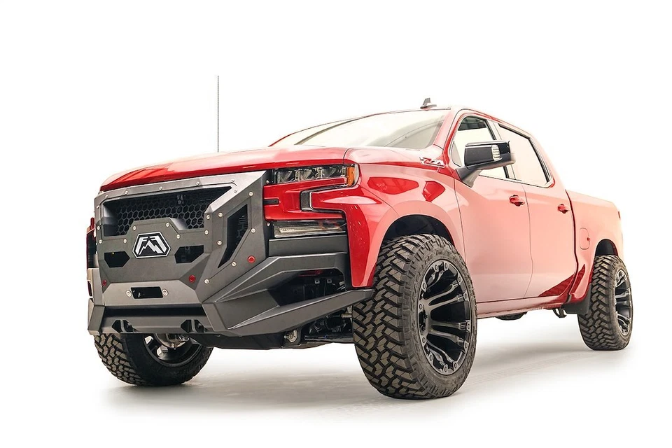 Front Bumper for 2019-2021 Chevrolet Silverado 1500, Fab Fours GR4000-1 - Image 2 of 2