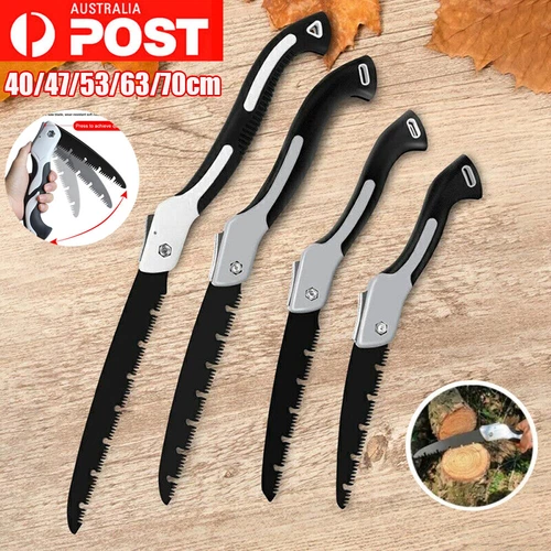 Folding Hand Saw SK5 High-Manganese Steel Pruning Saw Outdoor Garden Tree Blade