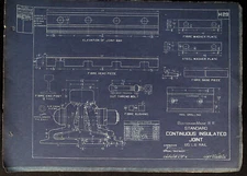 Boston & Maine RR H-29 Blue Print Standard Continuous Insulated Joint