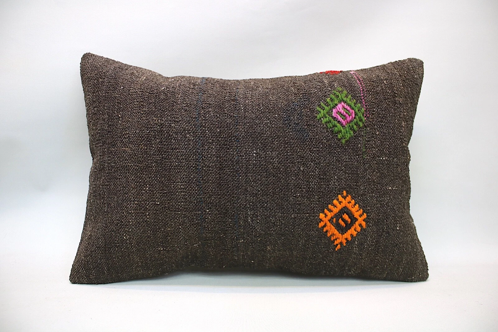 Kilim Sofa Pillow, 16x24 inc, Decorative Throw Pillow, Handmade Vintage Pillow