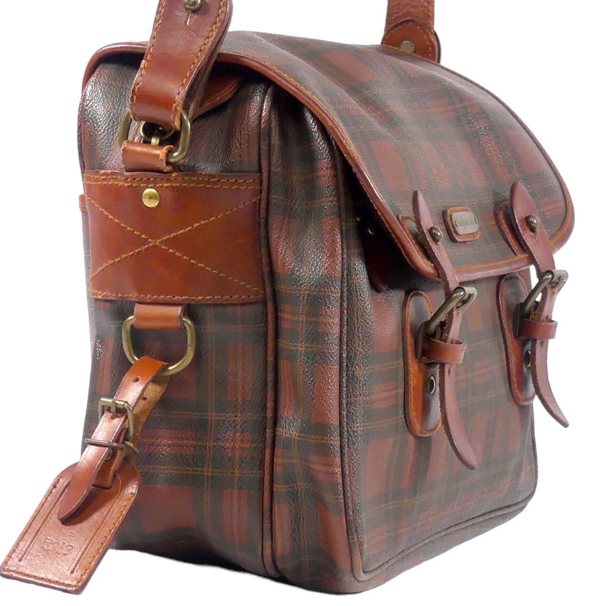 Polo Ralph Lauren Leather Combination Shoulder Bag Men'S
