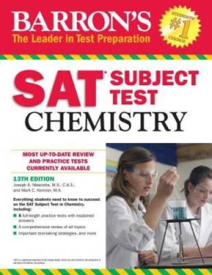 Barron's SAT Subject Test: Chemistry, 13th Edition - Paperback - GOOD