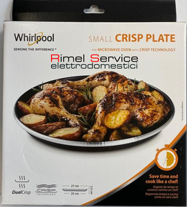 PIATTO PICCOLO CRISP DIAMETRO 25 CM WHIRLPOOL UNIVERSALE PER TUTTI I  MICROONDE Elettrodomestici Accessori e parti di ricambio berjaya.edu.my