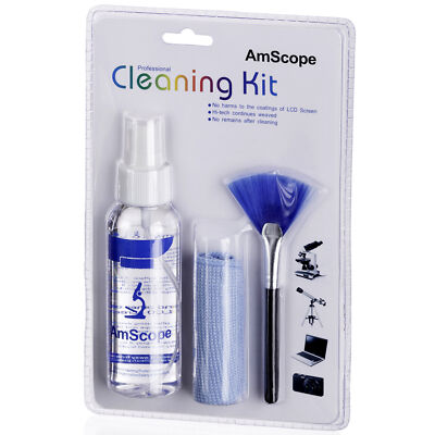 AmScope 3 in 1 Professional Cleaning Kit - Microscopes Cameras Laptop LCD screen