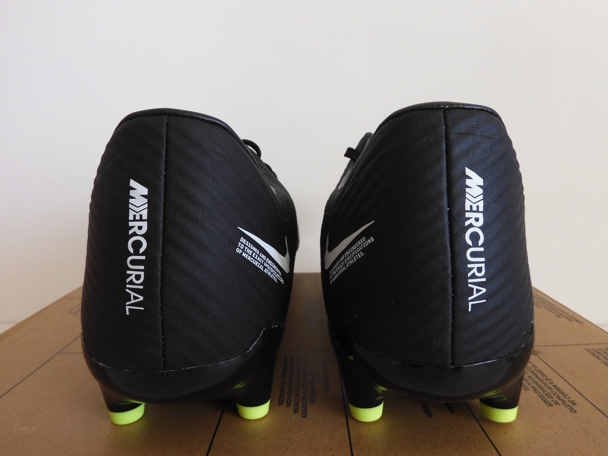 Nike Zoom Mercurial Vapor 15 Academy Fg /Mg Black-Grey Sz 8.5
