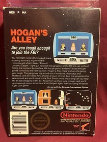 Hogan's Alley Nintendo NES 1985 Black Box Circle Seal Excellent Condition