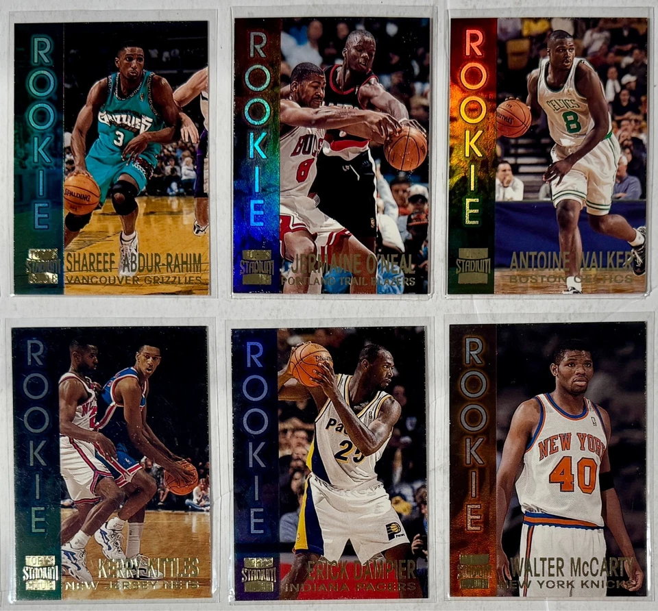 Lote de 10 tarjetas de baloncesto Topps Stadium Club 1996-97 solo miembros serie 2 novatos Foto 3 de 4