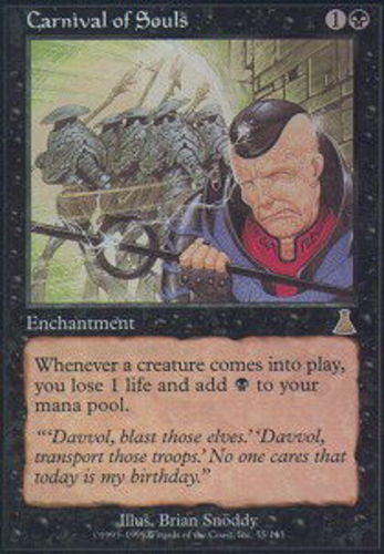 1x Carnival of Souls - Foil NM-Mint, English Urza's Destiny MTG Magic