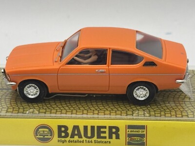 BAUER OPEL KADETT COUPE C BRILLIANT ORANGE HO SLOT CAR