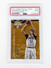 2014-15 Panini Totally Certified Platinum Gold #105 Anderson Varejao /10 PSA 9