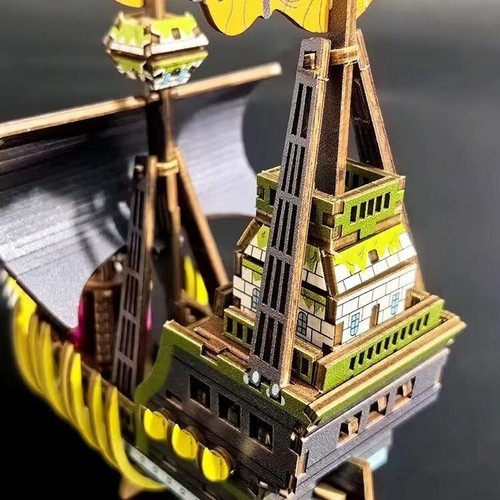 One Piece Anime Holzbausatz Holzbausätze 3D Holz Puzzle Victoria Punk boot - Picture 3 of 5