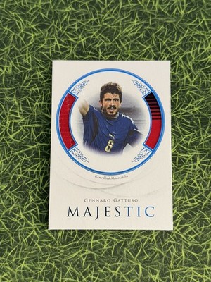 Gennaro Gattuso Matchworn Patch /10 Futera Unique 2022 Italy AC Milan