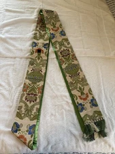 C.M. Almy Green Priest Stole Vestment Green Coronation Good Condition