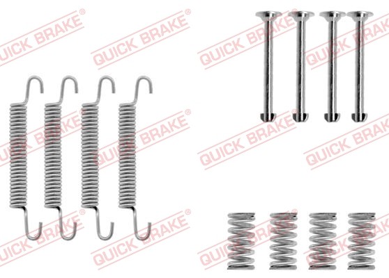 1X Quick Brake 105-0667 ZubehöRsatz Feststellbremsbacken FüR Opel Vauxhall-image