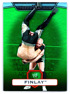 2010 Topps Platinum WWE Green Parallel Insert #2 Finlay 314/499