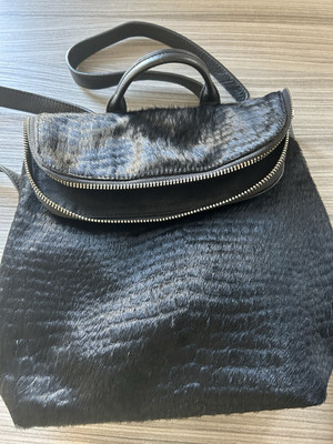 croc mini verity backpack Whistles Mini Verity Backpack Black Crocodile Print Leather
