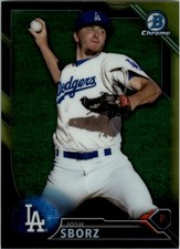 2016 Bowman Chrome Prospects Black and Gold Refractors #BCP209 Josh Sborz BB