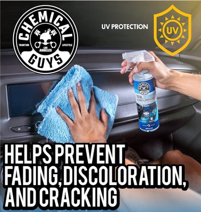 Chemical Guys Total Interior Cleaner Protectant Leather VinylPlasticRubber Glass