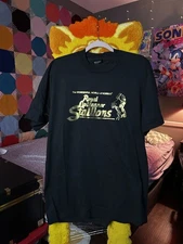 Vintage 80s Screen Stars Best royal lipizzaner stallions Horse Black T Shirt L