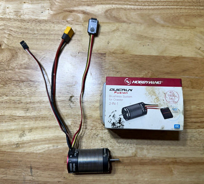 Hobbywing QuicRun Fusion 1800KV 2-in-1 Brushless Motor/ESC Combo XT60 30502000