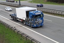 Truck Photo DAF XF Box Trailer Germany Blue Wilking Transporte #h1ck