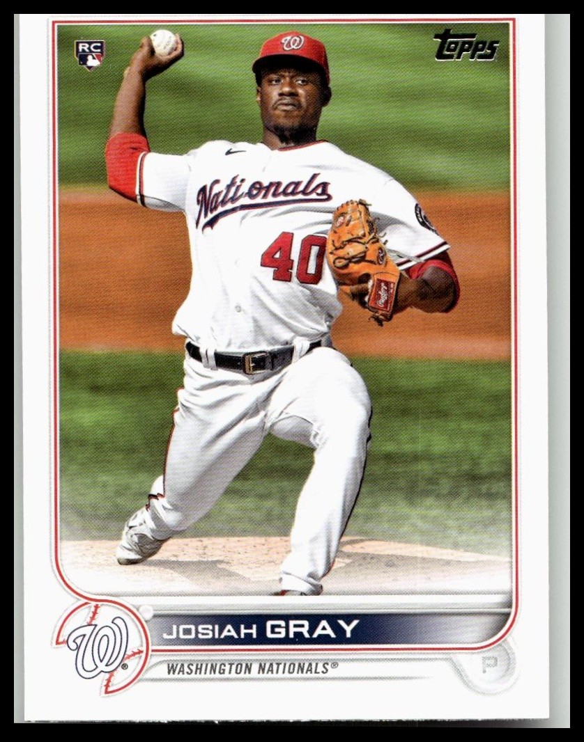 2022 Topps #43b Josiah Gray RC Washington Nationals