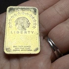 Statue of Liberty One Troy Ounce Bar .999 Fine Gold Clad Serial# 1123306 GP Coin