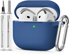 for AirPods 4 Case 2024 Come with Cleaner Kit,Soft Silicone Protective Cover for