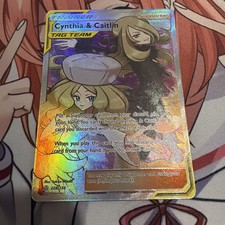Pokemon Cynthia And Caitlin Full Art Cosmic Eclipse Pokemon 228/236
