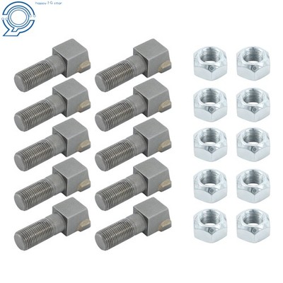 10 PCS Threaded Stump Grinder Teeth 2-1/2' for Shaver SC-50 Cutting Tree Stub