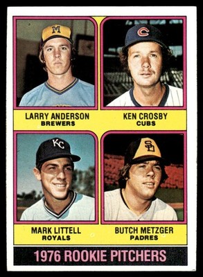 1976 Topps Rookie Pitchers - Larry Anderson/Ken Crosby/Mark Littell/Butch