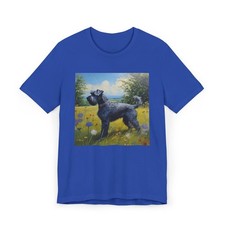 Charming Kerry Blue Terrier Unisex Lightweight Jersey T-Shirt