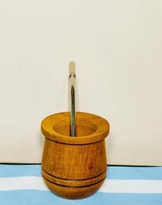 Mate cup yerba argentino  + bombilla straw