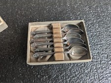 6 x Silver Plated Spoons, Roberts & Belk, c1916, Hallmarked, Boxed