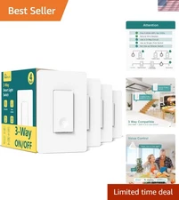 Ultimate Smart Light Control: 3-Way Switch Bundle for Alexa & Google Homes