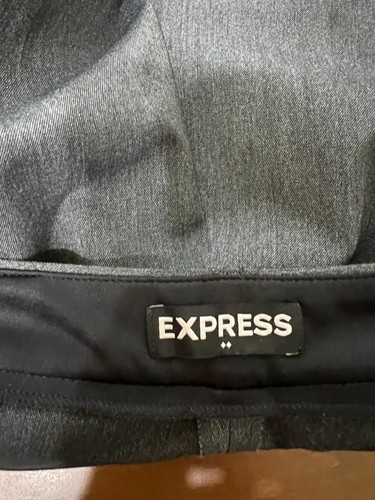 EXPRESS Pants Women's 12R (33x32) Columnist Barely Boot Mid Rise Gray - Picture 8 of 14