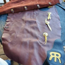 Custom Leather Chinks Chaps Bull Ridin Bronc Western Rodeo Ranch Saddle Tack USA