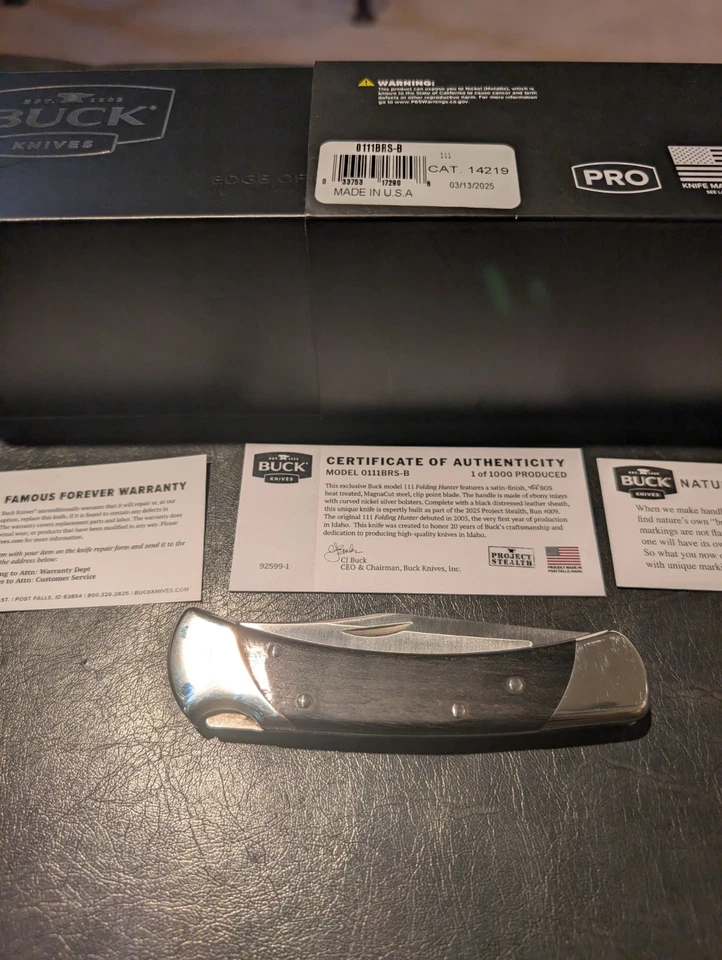 Buck 111 Stealth Run #9 Magnacut - Image 2 of 4