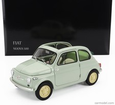 NEW KYOSHO 08966LG 1/18 FIAT 500 D CABRIOLET OPEN 1960 LIGHT GREEN