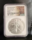 2021 American Silver Eagle MS70 NGC – State Series Colorado – Heraldic Eagle T-1