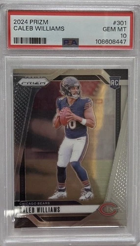 2024 Panini Prizm - Rookies Caleb Williams #301 (RC) PSA 10 Chicago Bears